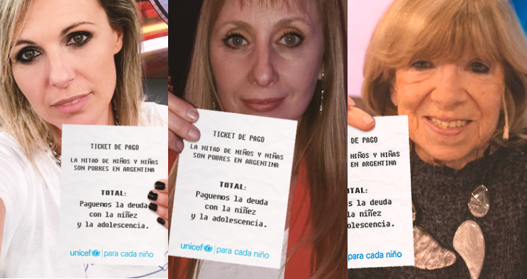 #LaDeudaEsConLaNiñez: la campaña solidaria que convocó a cientos de famosos