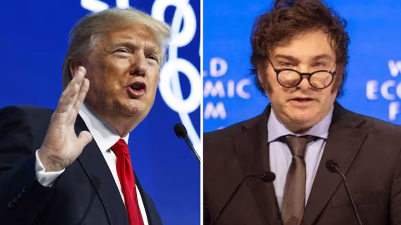 Milei parte a Davos: hará su discurso el mismo día que Donald Trump, su principal apoyo a escala global