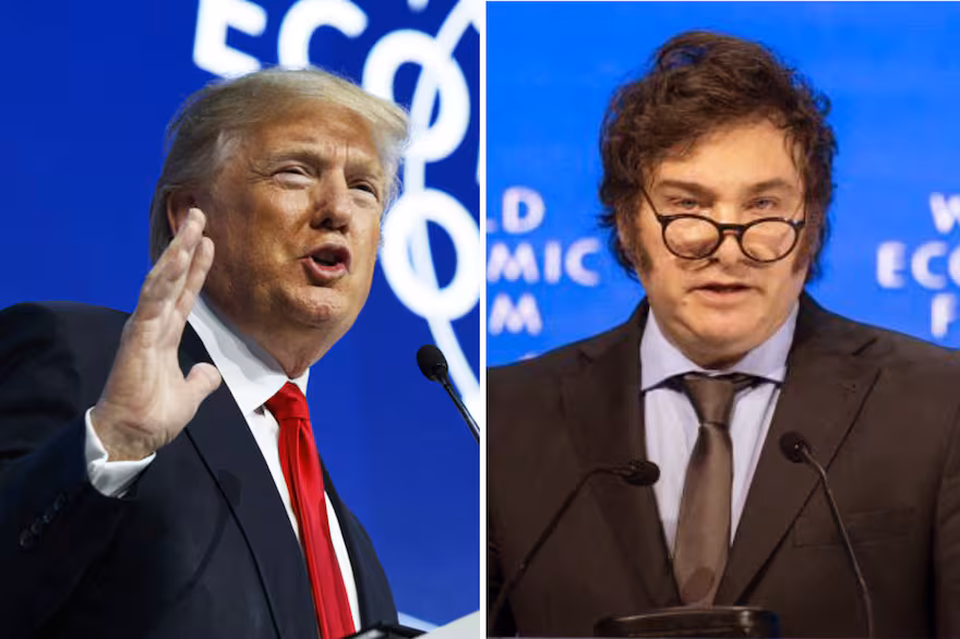 Milei parte a Davos: hará su discurso el mismo día que Donald Trump, su principal apoyo a escala global
